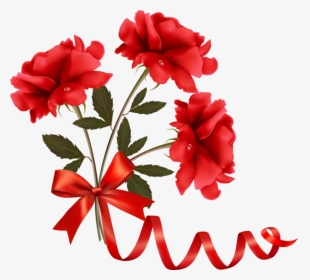 Ribbon With Flower Design, HD Png Download, Transparent PNG