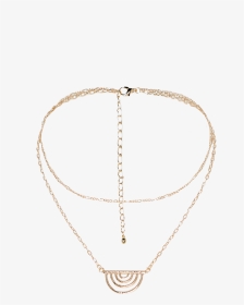 Double Chain Necklace In Colour Gold Earth - Chain, HD Png Download, Transparent PNG