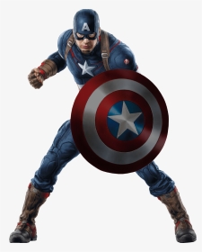 Captain - Captain America With Shield, HD Png Download, Transparent PNG