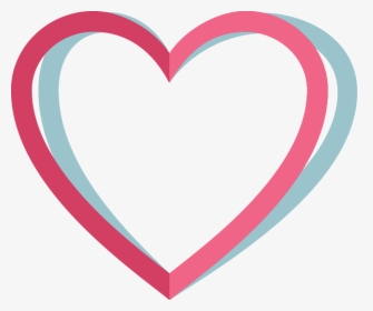Pink Heart Outline Png Image - Free Png Pink Heart, Transparent Png, Transparent PNG