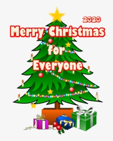 Merry Christmas For Everyone Png Image Pngbg - Animated Cartoon Christmas Tree, Transparent Png, Transparent PNG