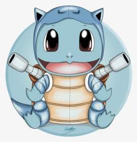 As By Liszarts On Deviantart - Blastoise Squirtle, HD Png Download, Transparent PNG