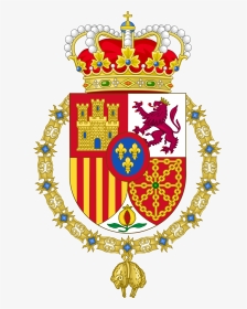 Spain Crown Clipart - Spanish Royal Family Crest, HD Png Download, Transparent PNG