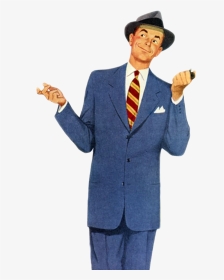 1950s Businessman - Retro Man Png, Transparent Png, Transparent PNG