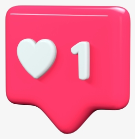 #love #like #instagram #social #media #more #red #heart - Love, HD Png Download, Transparent PNG