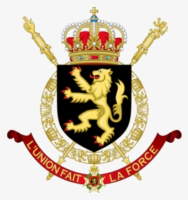 Left Tilted King And Queen Crown Clipart Png Image - Escudo De La Bandera De Belgica, Transparent Png, Transparent PNG