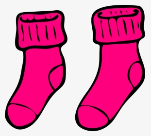 Girls Socks Clipart Cute Png Free Stock Girl Socks - Pink Socks Clipart, Transparent Png, Transparent PNG