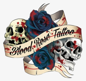 Blood Rose Tattoo - Tattoo Blood Rose Png, Transparent Png, Transparent PNG