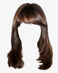 #brunette #hair #wig #extensions #blonde #hairstyle - Brunette Hair Transparent, HD Png Download, Transparent PNG
