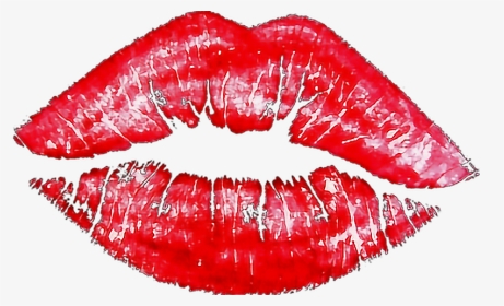 #kiss #beso #passion #pasion #love #amor #mouth #boca - Lips Kiss Draw, HD Png Download, Transparent PNG