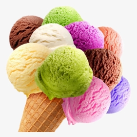 #icecream #scoop #rainbow - Colourful Ice Cream Scoops Png, Transparent Png, Transparent PNG