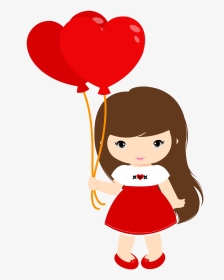 Girl Clipart, Girls Clips, Cute Images, Baby Design, - Valentines Day Girl Clipart, HD Png Download, Transparent PNG