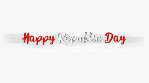 Republic Day Png - Text Happy Republic Day Png, Transparent Png, Transparent PNG