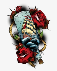 Make Neotraditional By Jilliancorpse - Neo Traditional Tattoo Designs, HD Png Download, Transparent PNG