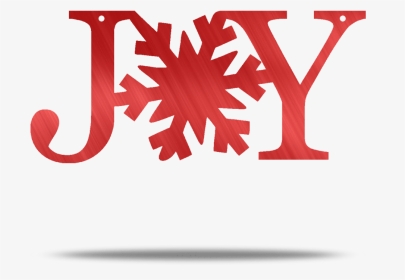 Joy Snowflake Metal Wall Sign - Graphic Design, HD Png Download, Transparent PNG
