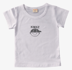 White Kids T Shirt With A Cute Little Graphic On Front - Active Shirt, HD Png Download, Transparent PNG