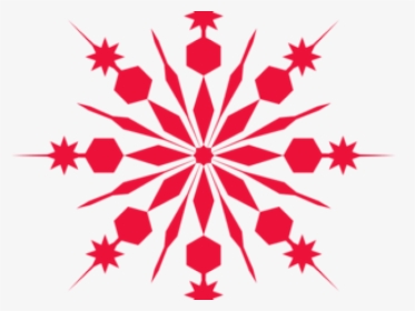 Red Snowflake Cliparts - Green Snowflake Clipart, HD Png Download, Transparent PNG