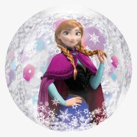 Frozen Elsa & Ana Bubble Balloon - Globos Transparente De Helio Frozen, HD Png Download, Transparent PNG