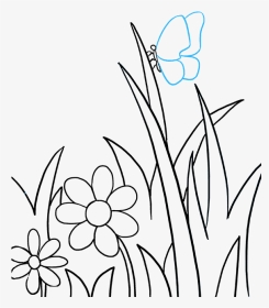 How To Draw Cartoon Flowers - Small Drawings Of Flowers, HD Png Download ,  Transparent Png Image - PNGitem