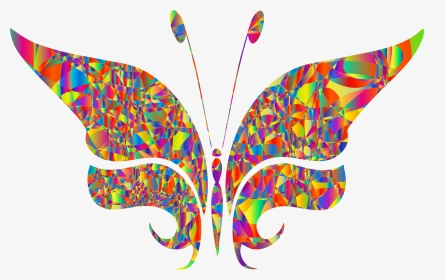 Polyprismatic Abstract Butterfly 2 Clip Arts, HD Png Download, Transparent PNG