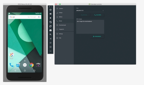 Android Emulator Hide Sidebar, HD Png Download, Transparent PNG