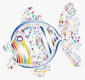 Abstract Colorful Fish 5 Clip Arts, HD Png Download, Transparent PNG