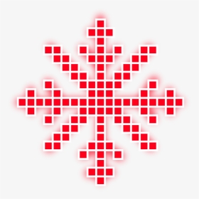 #neon #snow #snowflakes #christmas #snowflake #pixel - Christmas Snowflake Pixel, HD Png Download, Transparent PNG