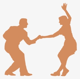 Lindy Hop Swing Dance Silhouette - Swing Dance Silhouette Art, HD Png Download, Transparent PNG