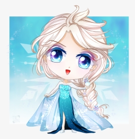 Ảnh Anime Chibi Girl Elsa, HD Png Download, Transparent PNG