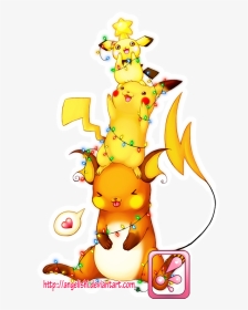 Pichu Pikachu Raichu Christmas, HD Png Download, Transparent PNG