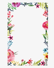 #sticker #frame #border #flowers #flowerborder #flowerframe - Transparent Flowers Frame Png, Png Download, Transparent PNG