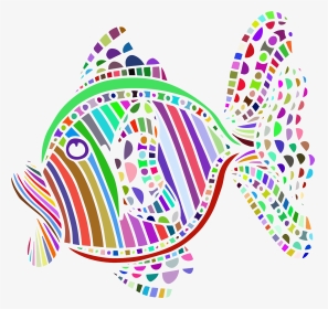 Abstract Colorful Fish Clip Arts - Fish Silhouette Images Clipart, HD Png Download, Transparent PNG