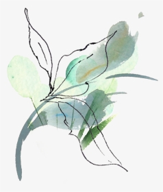 Blue Berry Leaf - Sketch, HD Png Download, Transparent PNG