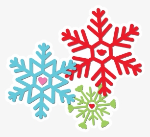 Snowflake Clipart , Png Download - Falling Snowflakes Svg, Transparent Png, Transparent PNG