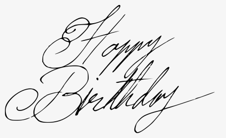 Happy Birthday Handwritten Calligraphy Vector 7 - Calligraphy, HD Png Download, Transparent PNG