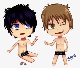 Chibi Yaoi Couple By Naikoh On Deviantart - Cute Anime Gay Couples, HD Png Download, Transparent PNG