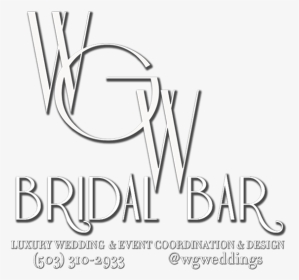 White Glove Weddings Bridal Bar - Calligraphy, HD Png Download, Transparent PNG