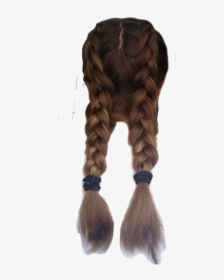 Hair Braid Braids Dutchbraid Brownhair Freetoedit - Blond, HD Png Download, Transparent PNG