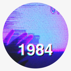 #purple #80s #icon #profile #pic #circle #sticker #aesthetic - Circle Profile Picture Aesthetic, HD Png Download, Transparent PNG