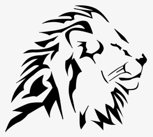 Lion Tribal By Customstyle By Dracos007 On Clipart - Lion Head Vector Png Transparent, Png Download, Transparent PNG