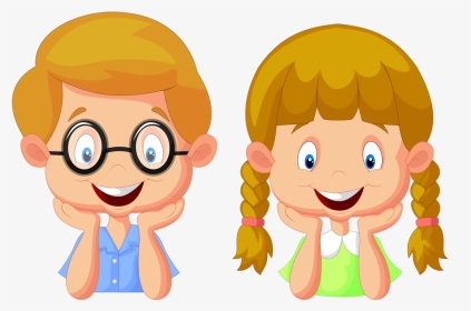 Фотки School Clipart, Borders And Frames, Cartoon Kids, - Boy And Girl Thinking Clipart Png, Transparent Png, Transparent PNG