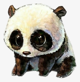 Cute Panda Art, HD Png Download, Transparent PNG
