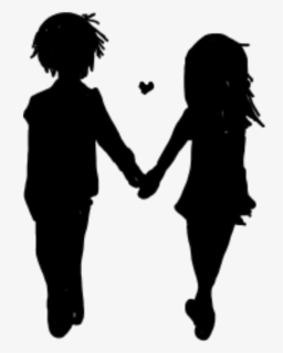 Follow My Insta If You Use @noel - Couple Walking Holding Hands Silhouette, HD Png Download, Transparent PNG