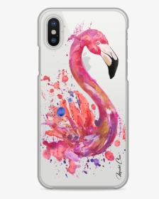 Coque Iphone X Watercolor Summer Flamingo - Smartphone, HD Png Download, Transparent PNG