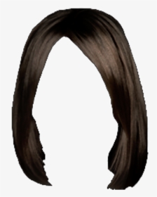 #hair #wig #brunette #brown #costume #beauty #party - Lace Wig, HD Png Download, Transparent PNG
