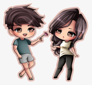 Image Free Stock By M Gnusomega On - Transparent Anime Couple Chibi Png, Png Download, Transparent PNG