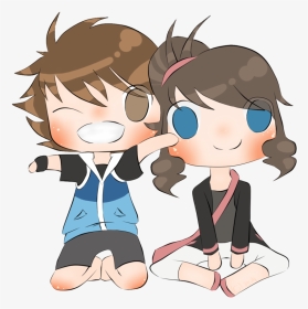 #cute  #couples  #anime - Face Couple Emoji, HD Png Download, Transparent PNG
