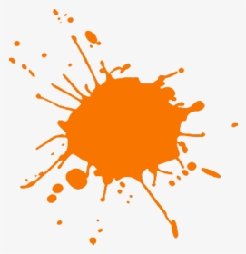 #orange #paint #splat #remixit - Paint Splash Vector Png, Transparent Png, Transparent PNG