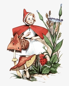 Fantasy Art Little Red Red Riding Hood, HD Png Download, Transparent PNG