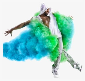 #ftestickers #man #dancer #entertainer #abstractart - Dancer With A Colour Explosion, HD Png Download, Transparent PNG